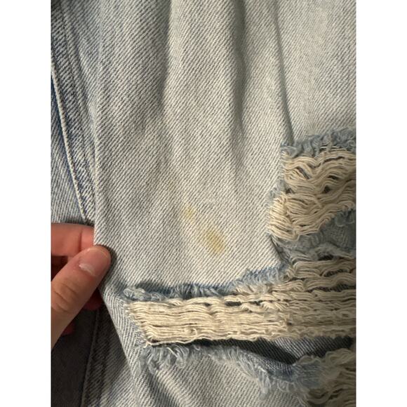 Garage Denim Extra Baggy Distressed Jeans Women's Size 0 Light wash - Picture 2 of 5